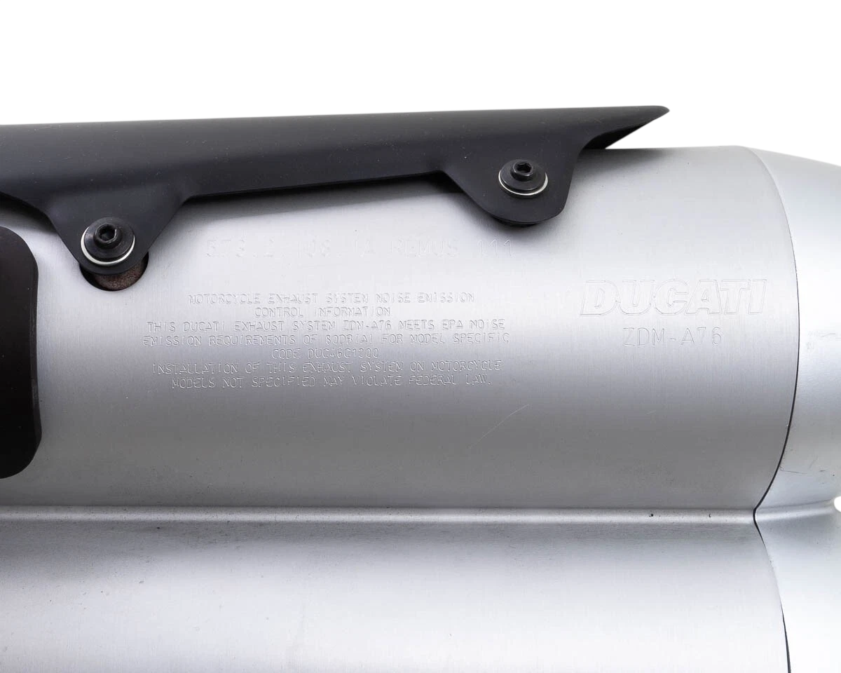 Ducati ZDM-A76 Diavel Silencer Motorcycle Exhaust System  Part# 573.2.108.1A - USED CO: 456378