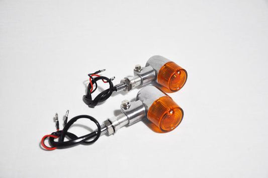 Motorcycle Turn Signal Aluminum Body Cafe Mini Tracker Style 12v CO : 454899