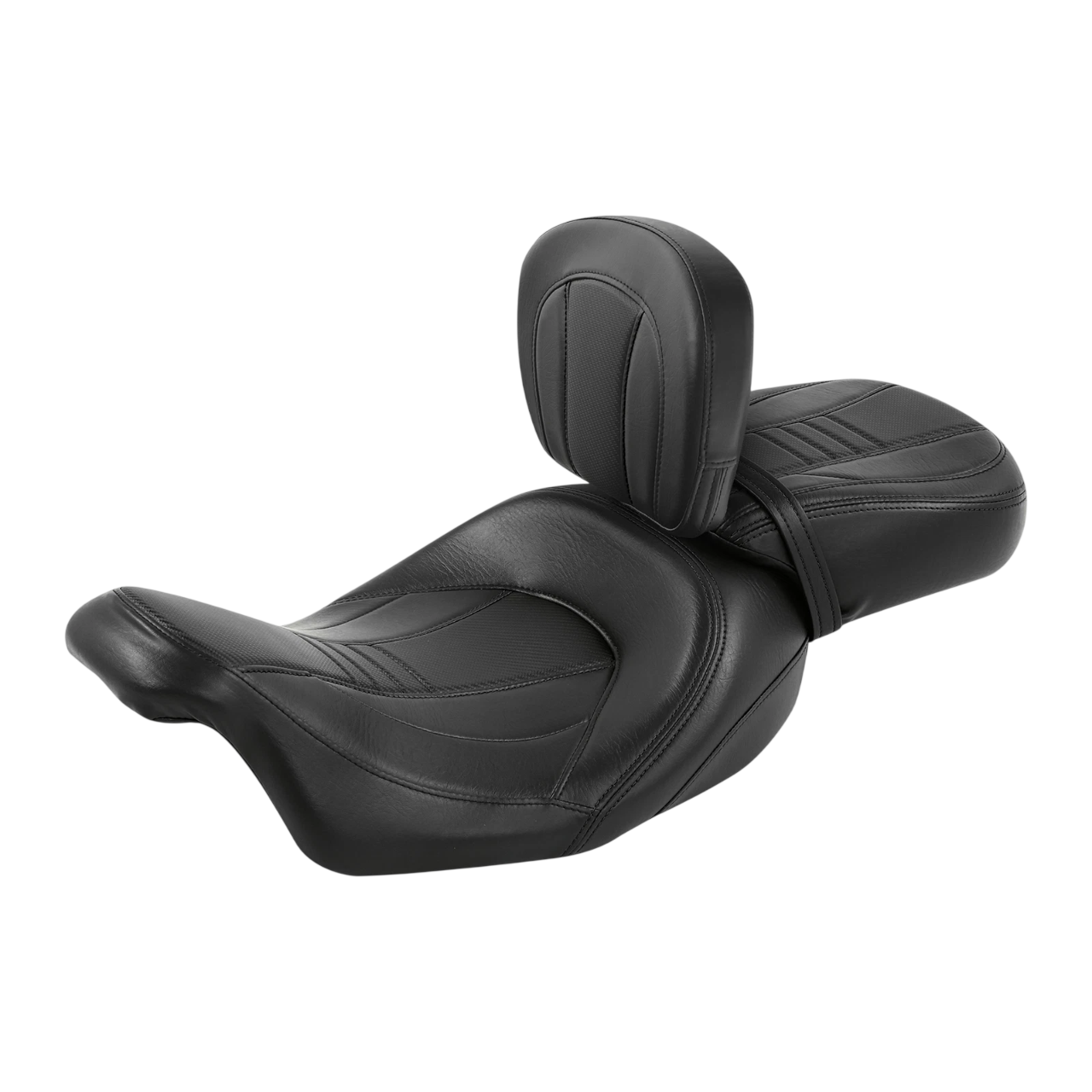 Black Driver Passenger Seat &Rider Pad Fit For Harley Touring Road Glide 2009-Up CO: #456560