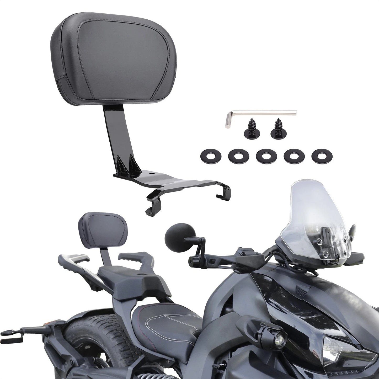 passenger Backrest fit for Can Am ryker 600 900 CODE 456281