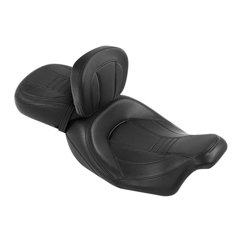 Black Driver Passenger Seat &Rider Pad Fit For Harley Touring Road Glide 2009-Up CO: #456560