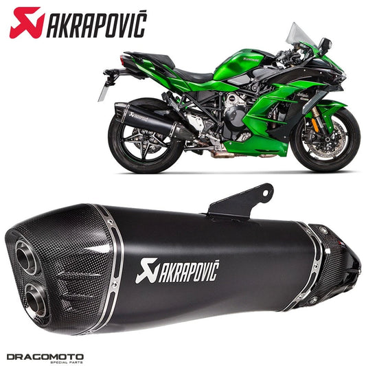Exhaust KAWASAKI H2 1000 SX ABS SE+ Tourer Ninja 2020 AKRAPOVIC Titanium Black co:456842