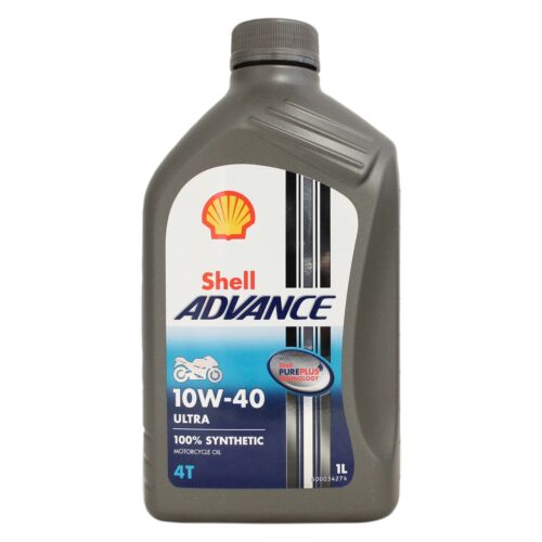 Shell Advance Ultra 4T 10W-40 Fully Synthetic Motorcycle Oil 10W40 1 Litre 1L CO: 454802