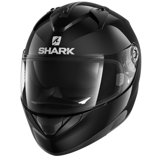 Shark Ridill Blank Gloss Black Full Face Motorcycle Helmet SIZE M CO : 454758