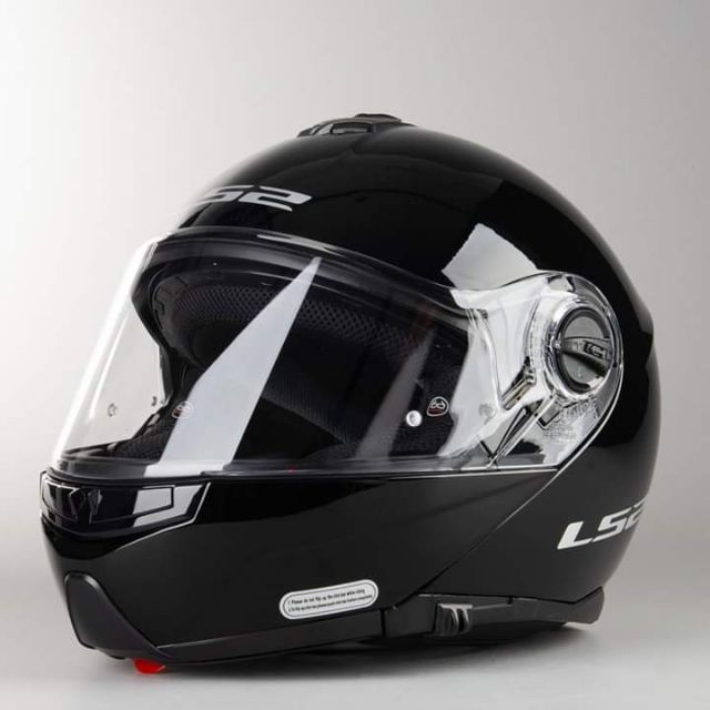 LS2 FF325 Modular Helmet - STROBE (GOLSS BLACK) co : 31580
