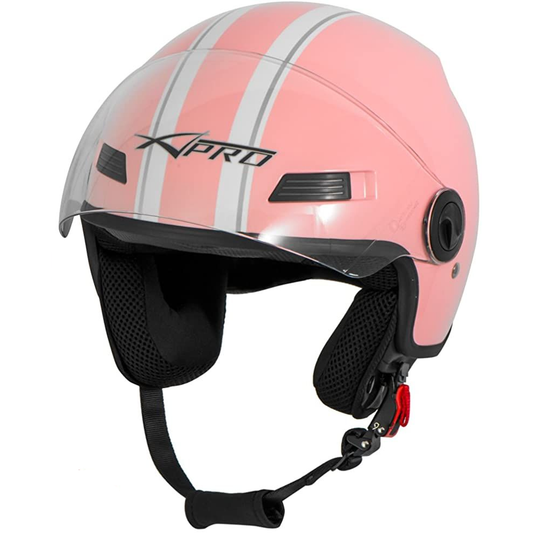 XPRO SCOOTER QUAD JET VISIERE ECE 22 ROSE SONICMOTO HELMET CO: 178