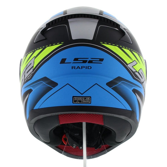Ls2 FF353 Rapid Gale Matt Black Blue Yellow co : 31609