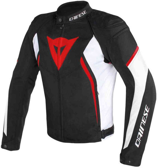 Dainese Avro D2 Black White Red Motorcycle Jacket Full Safety (USED LIKE NEW) co:2510084