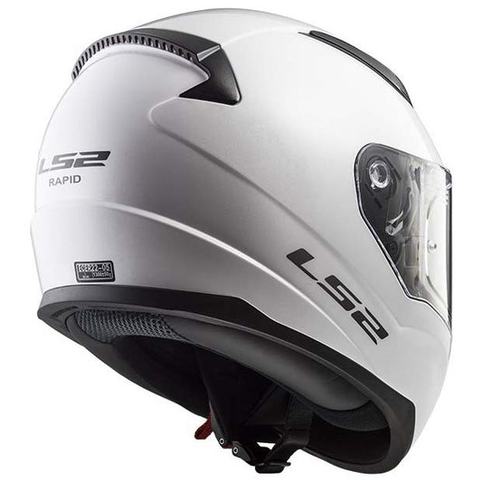 LS2 FF353 RAPID GLOSS WHITE (353-5) HELMET :CO 31609