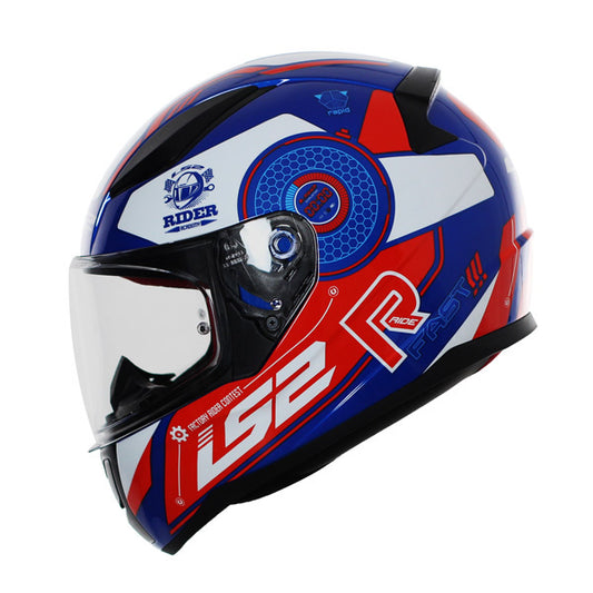 LS2 FF353 Rapid Stratus Gloss Blue Red White co : 31609