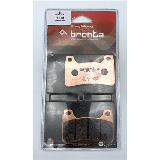 BRENTA SINTER FT 4116 BRAKE PAD (431-319) CO: 31826