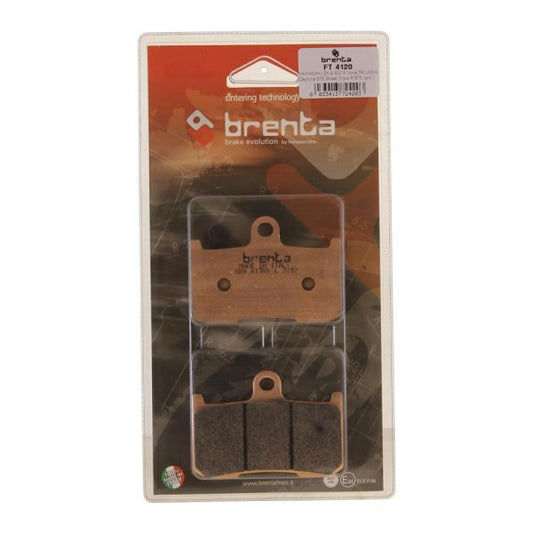 BRENTA BRAKE PADS 4120, SINTERED METAL FOR INDIAN FRONT CO: 453557