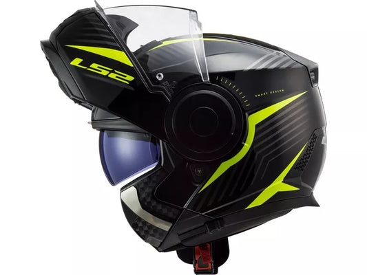 LS2 FF902 Scope Skid Black H-V Yellow co: 2510074