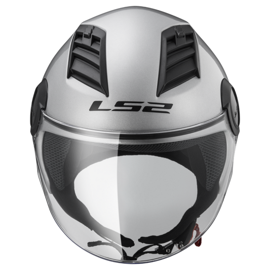 LS2 AIRFLOW HALF FACE SELVER CO: 454019