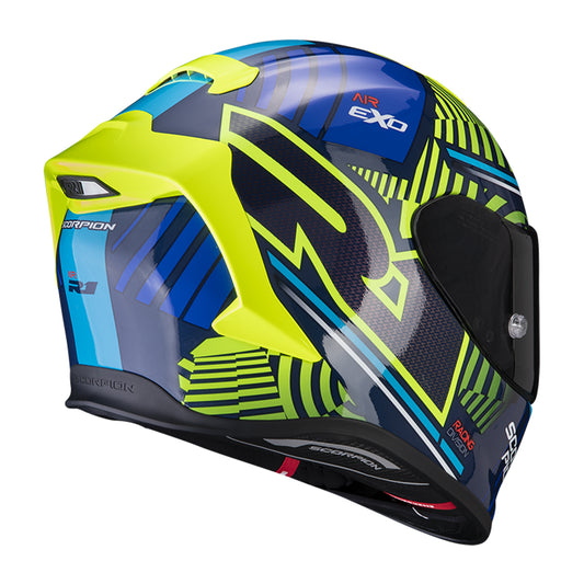 SCORPION EXO-R1 AIR VICTORY BLUE X NEON YELLOW CO: 179