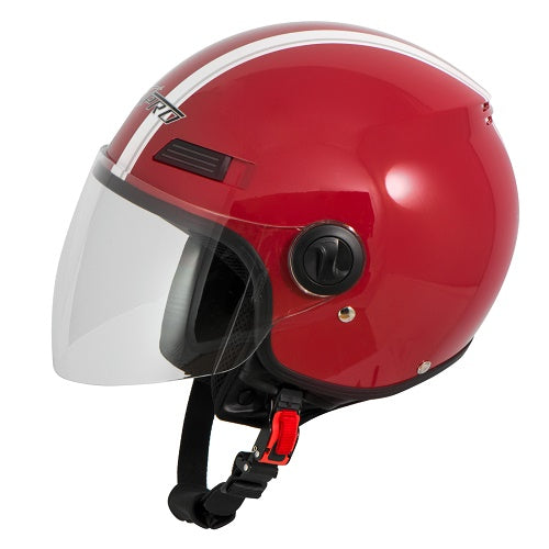 XPRO HALF HELMET FEVER - RED co: 178