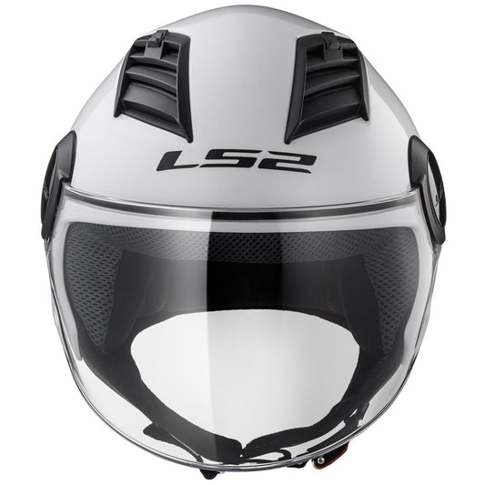lS2 AIR FLOW HALF FACE GLOSS WHITE CO:  454019