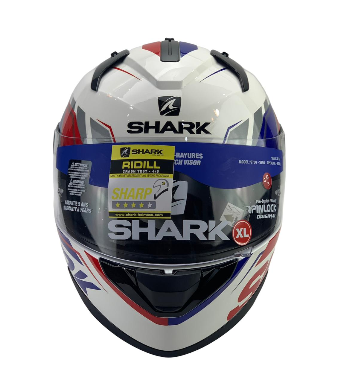 SHARK RIDILL 1.2 PHAZ White Blue Red CO: 32373 – Saadawy-Store