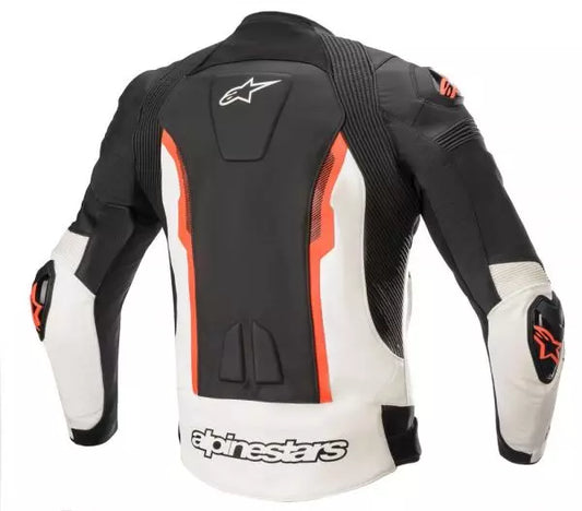 ALPINESTARS MISSILE V2 LEATHER JACKET BLACK WHITE RED CO: 2510032