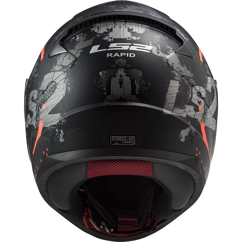 LS2 FF353 RAPID CIRCLE full face helmet MATT TITANIUM FLUO ORANGE co : 31609