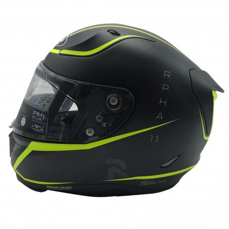 Motorcycle Helmet Integral P. I. M. Plus HJC RPHA 11 Jarban MC4HSF Black/Yellow co : 184