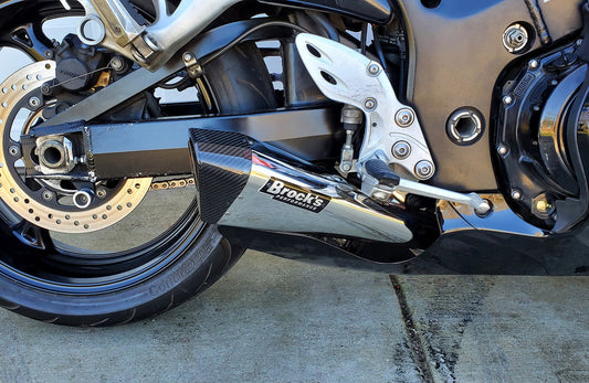 Brock’s Penta-Carbon Full System 15" Muffler (Polished) Suzuki Hayabusa (99-22) CO : 454222