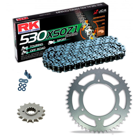 CHAIN AND SPROCKET SET SUZUKI GSX 1300 HAYABUSA 08-19 CHAIN RK 530 ZXW 118 OPEN 18/43 CO: 453443