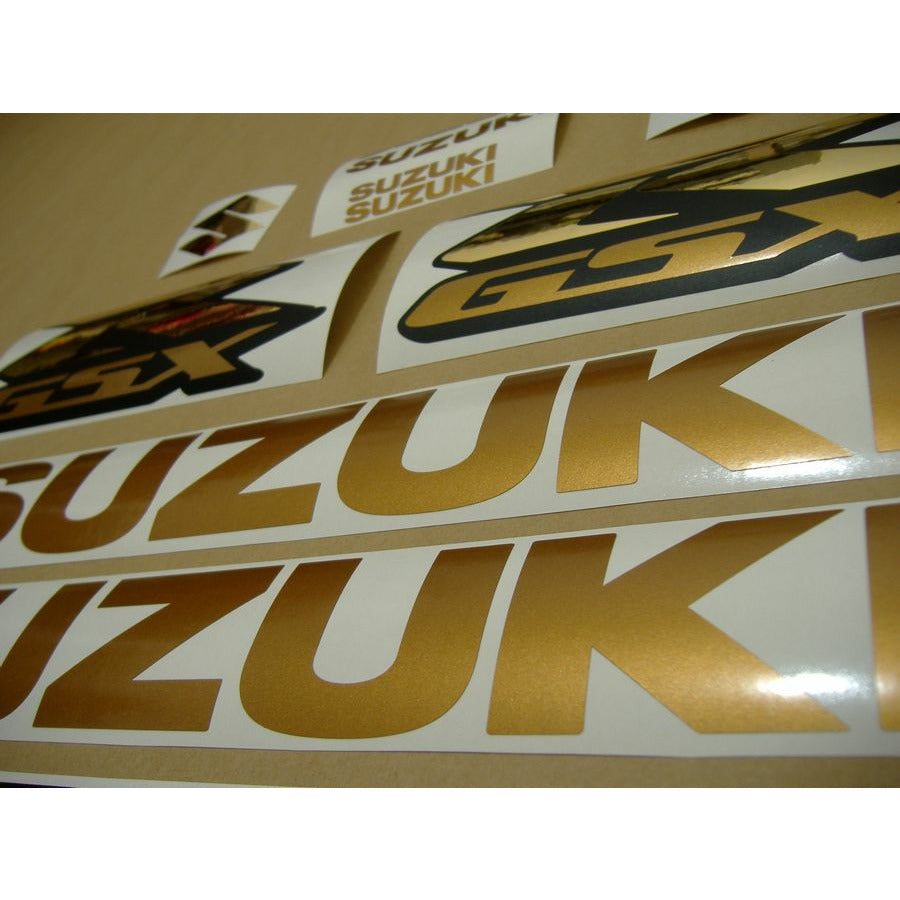 SUZUKI GSX-R 600 CUSTOM BRUSHED GOLD STICKER SET CO:32254
