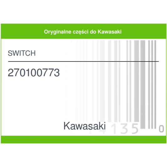 KAWASAKI SWITCH 270100773 CO: 32299