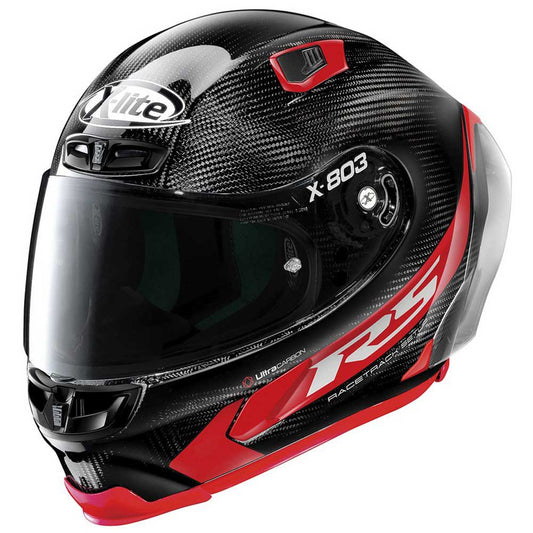 X LITE RS HELMET BLACK AND RED CO:262